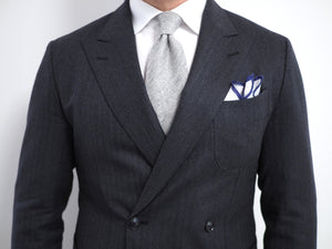 Gray cashmere tie - seasonal option for fall and winter
