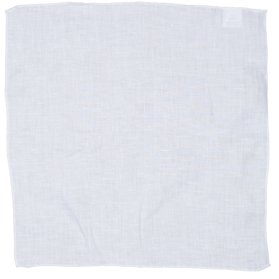 White linen pocket square