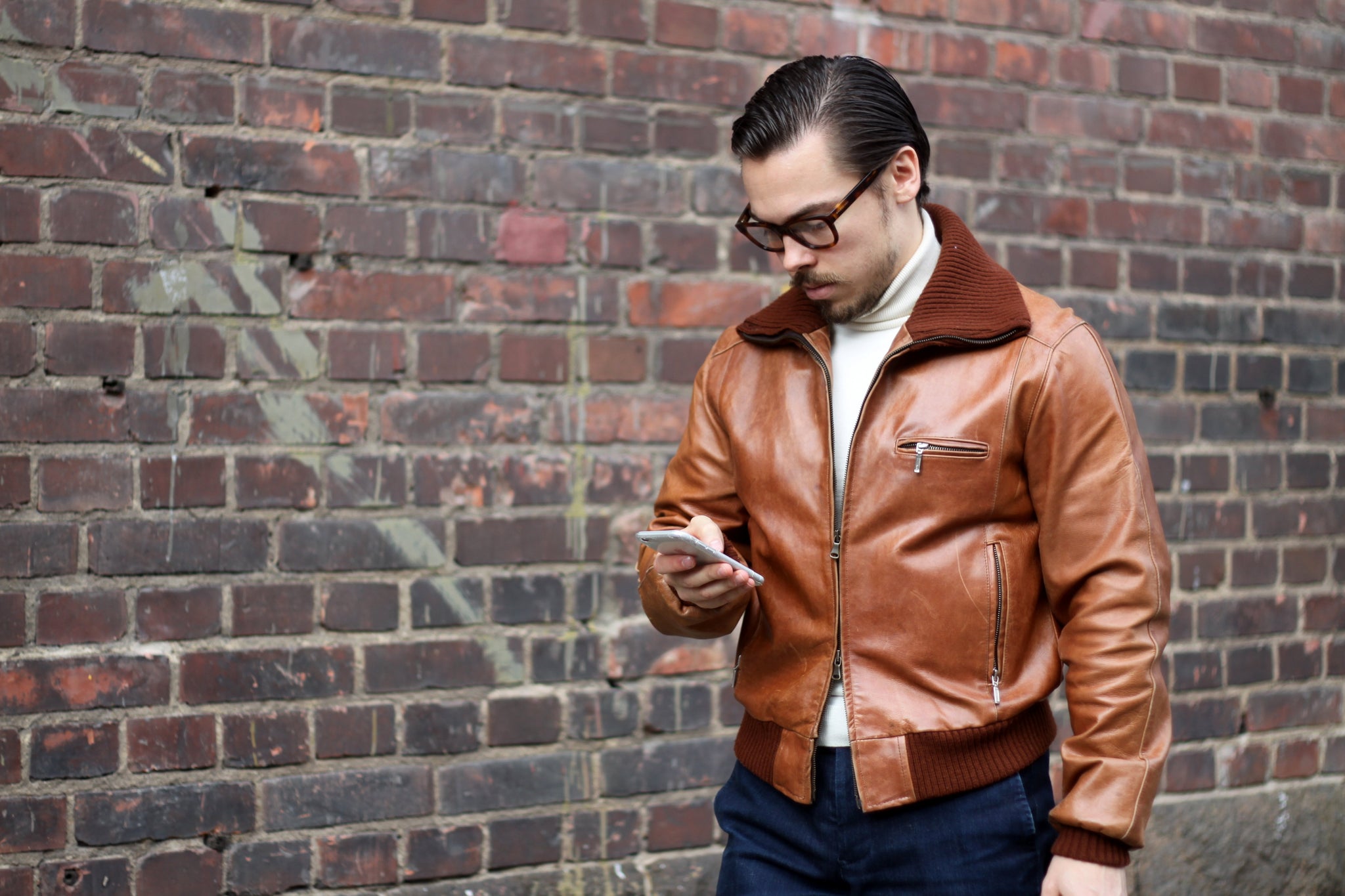 Brown vintage A-1 leather jacket - Casual Saturday