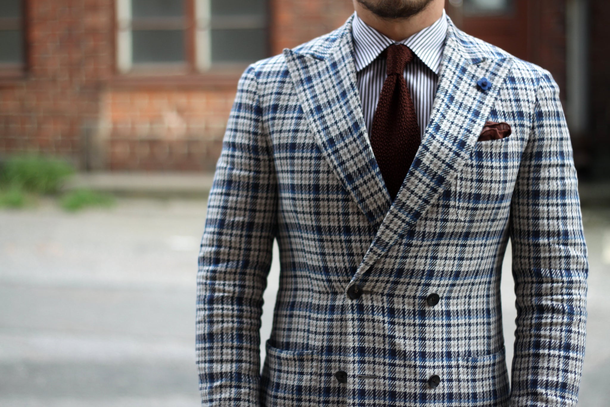 Brown knit tie - one of most versatile neckties