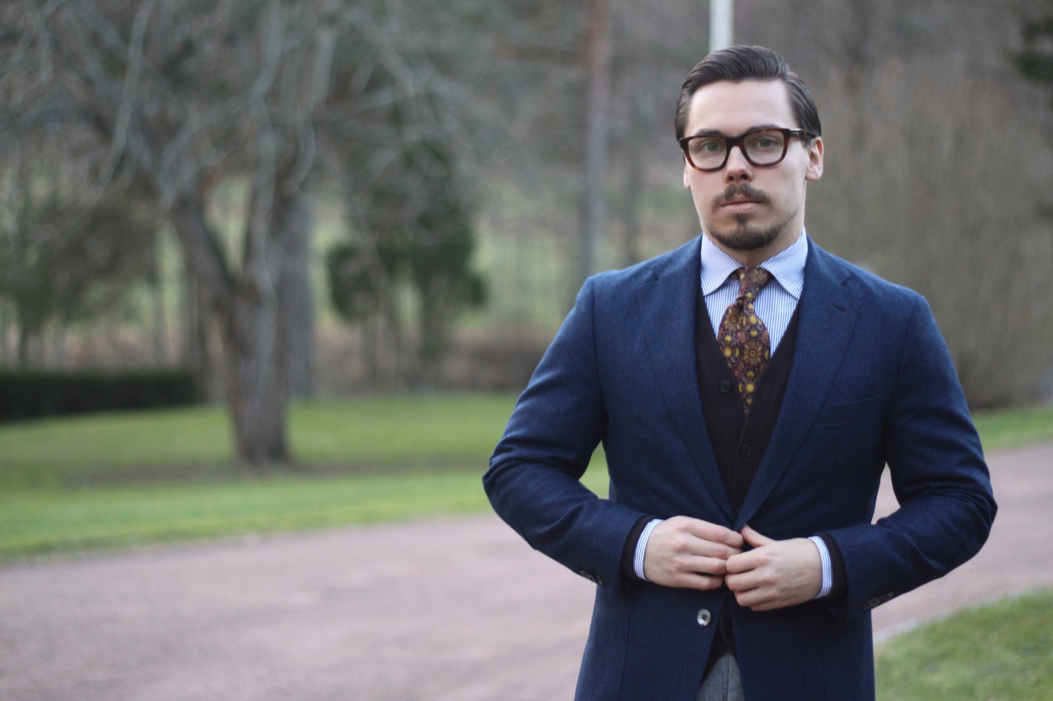 Boxing Day dinner - Mix of bold patterns and classic combinations