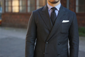 Wednesday inspiration - Gray double-breasted suit