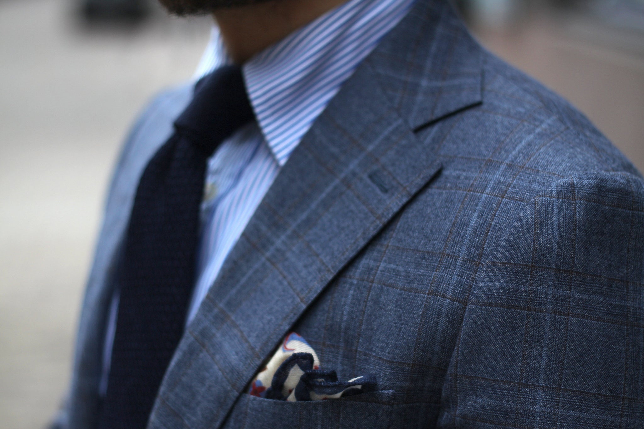 Checked suit - easy to dress up and down