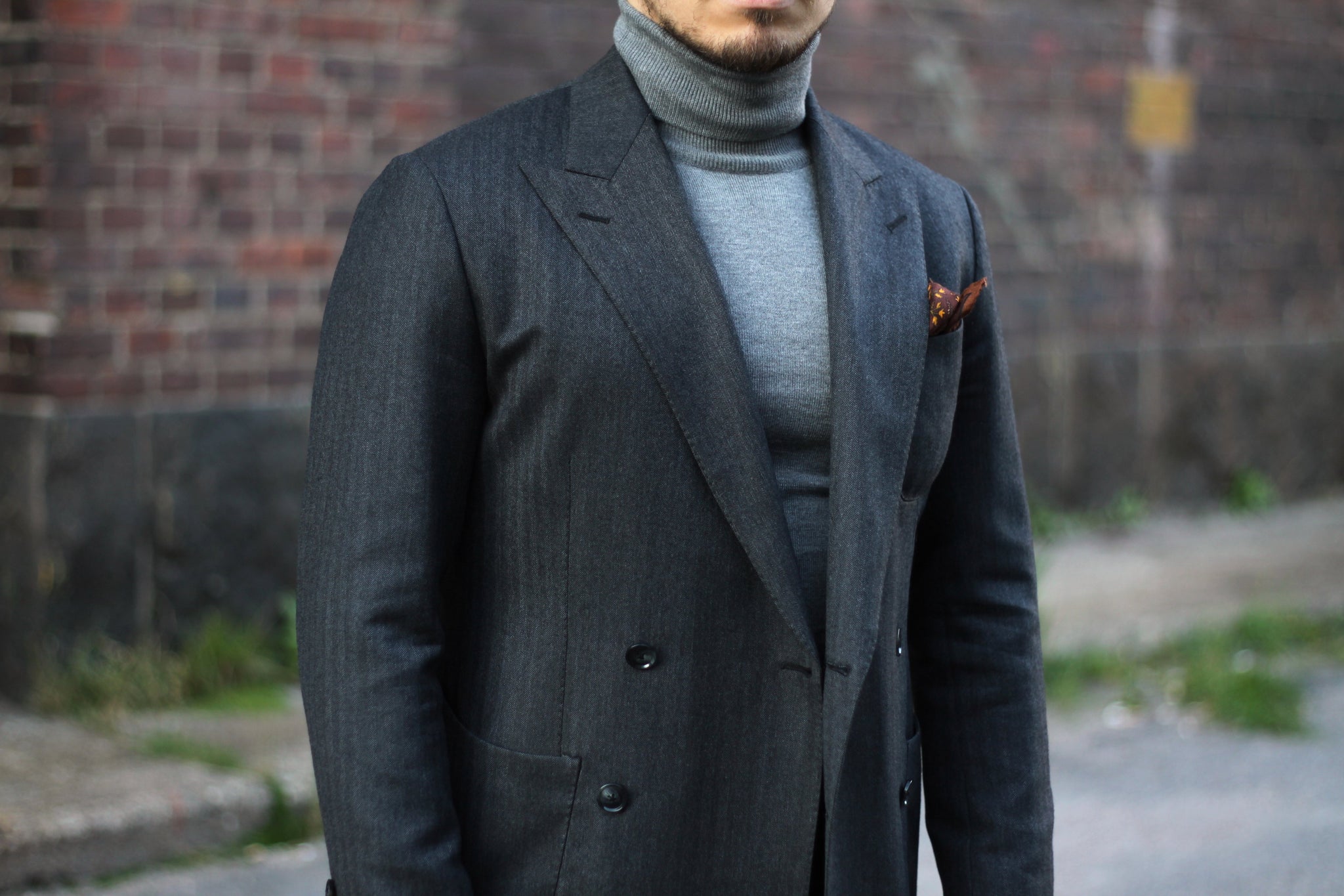 Gray double-breasted suit - versatile choice for fall part II