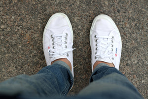 White sneakers for spring and summer