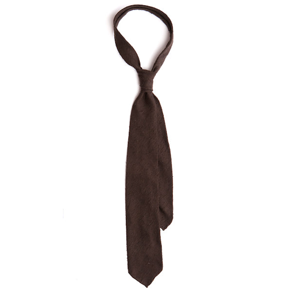 Dark Brown Shantung Tie