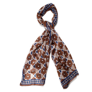 Brown wool scarf