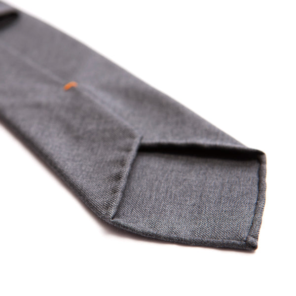 Gray wool tie