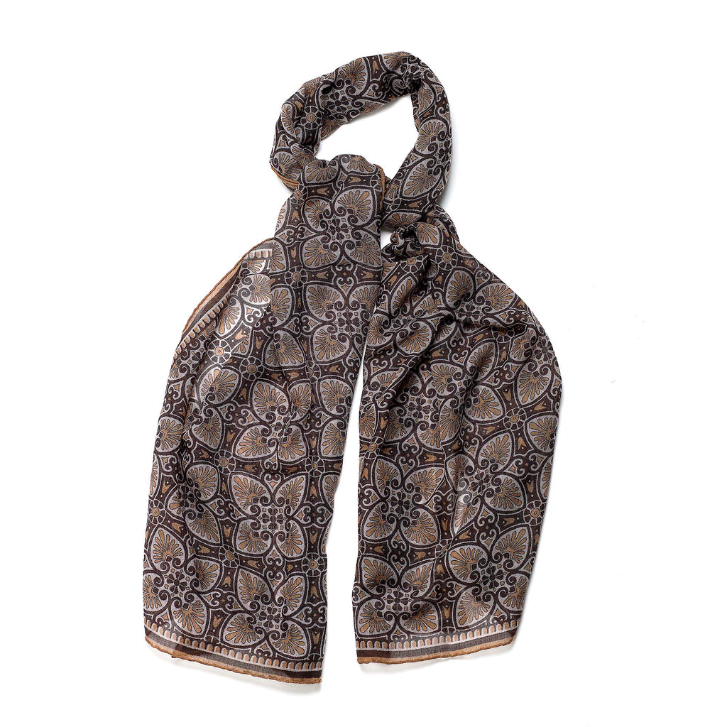 Light brown wool scarf